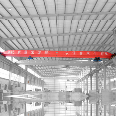 5T 10T LDA overhead eot crane dengan wire hoist Di gudang dalam ruangan