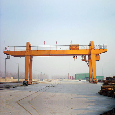 Port 50 Ton Rail Mounted Container Gantry Crane Double Girder Garansi 1 Tahun