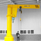 4T Column Swing Boom Jib Crane Ground Dipasang Dengan Chain Rope Electric Hoist